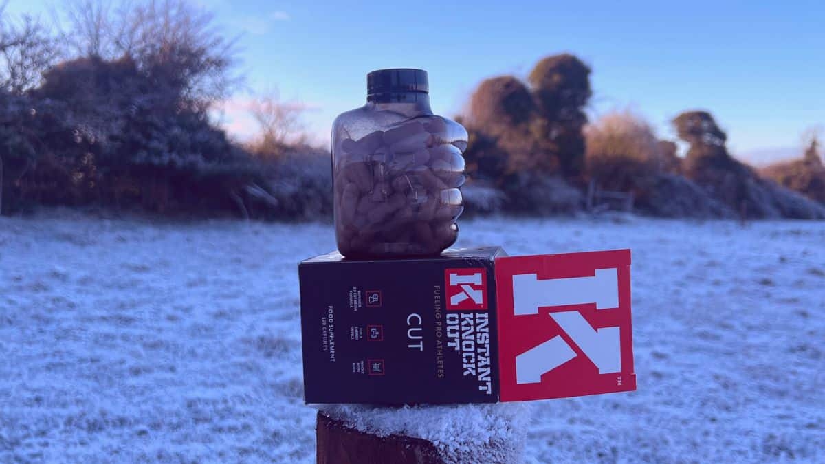 Bottle and box of Instant Knockout fat burner